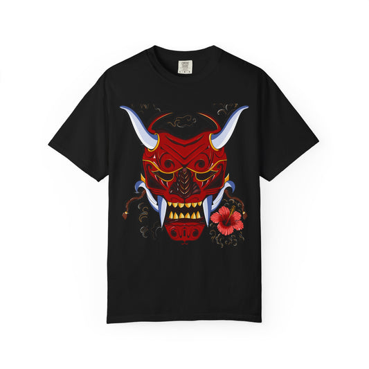 Crimson Oni T-Shirt - Japanese Demon front print